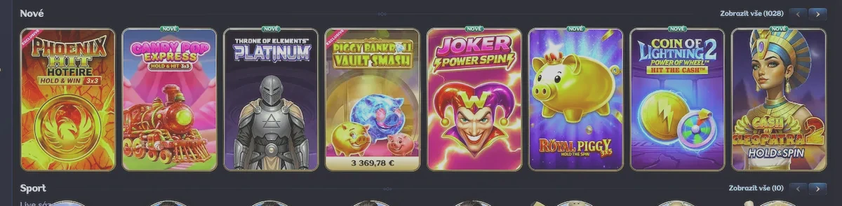 Millioner Casino pokies and slots game grid